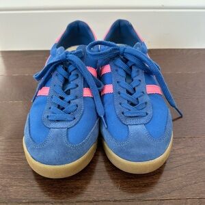 Gola Tornado Blue Sneakers with Pink Highlights